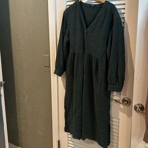 Madewell midi linen dress